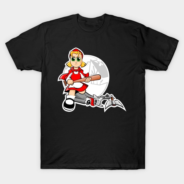 Little Mad Ridin' Hood T-Shirt by killingstrawberries